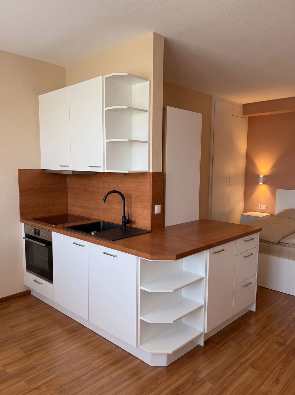 Neue Küchenzeile der Ferienwohnung 301